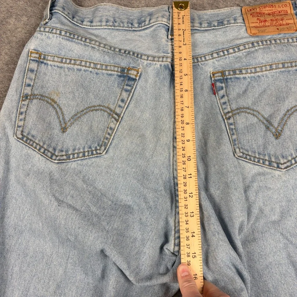 Levi 560‎ Jeans Mens 36x30 Comfort Fit Light Wash Baggy Denim Loose Leg Y2K 00s
